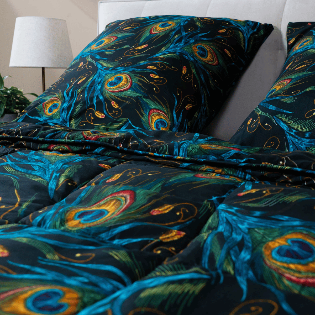 Zelesta Wonderbed Örngott 2-Pack - Peacock Feathers