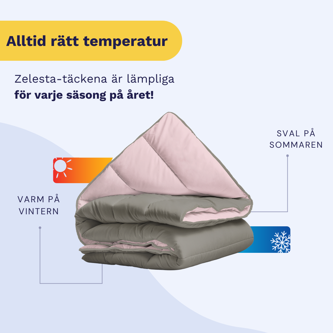 Zelesta Royalbed - Pastellrosa & Mjukgrå