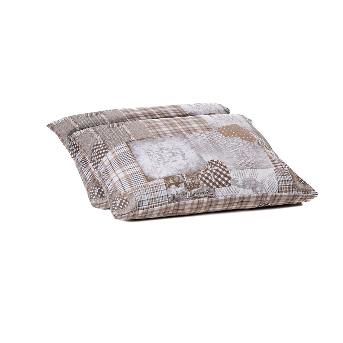 Zelesta Wonderbed Örngott 2-Pack - Patchwork Hearts