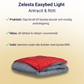 Zelesta Easybed Light - Antracit & Rött