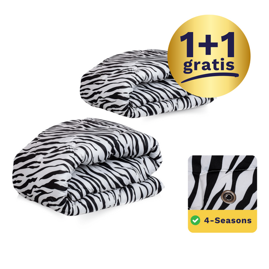 1+1 Zelesta Wonderbed 4 Seasons Double - Zebra Skin