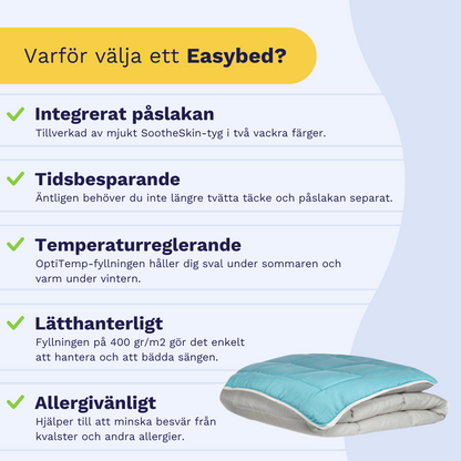 Zelesta Easybed - Ljusgrå & Havsgrön