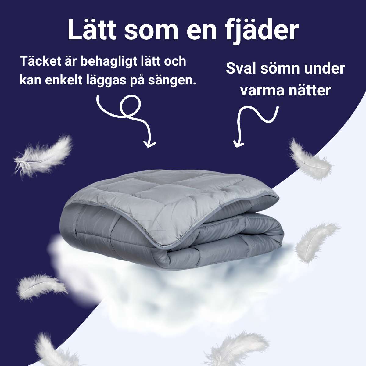 Zelesta Easybed Light - Mörkgrå & Silvergrå