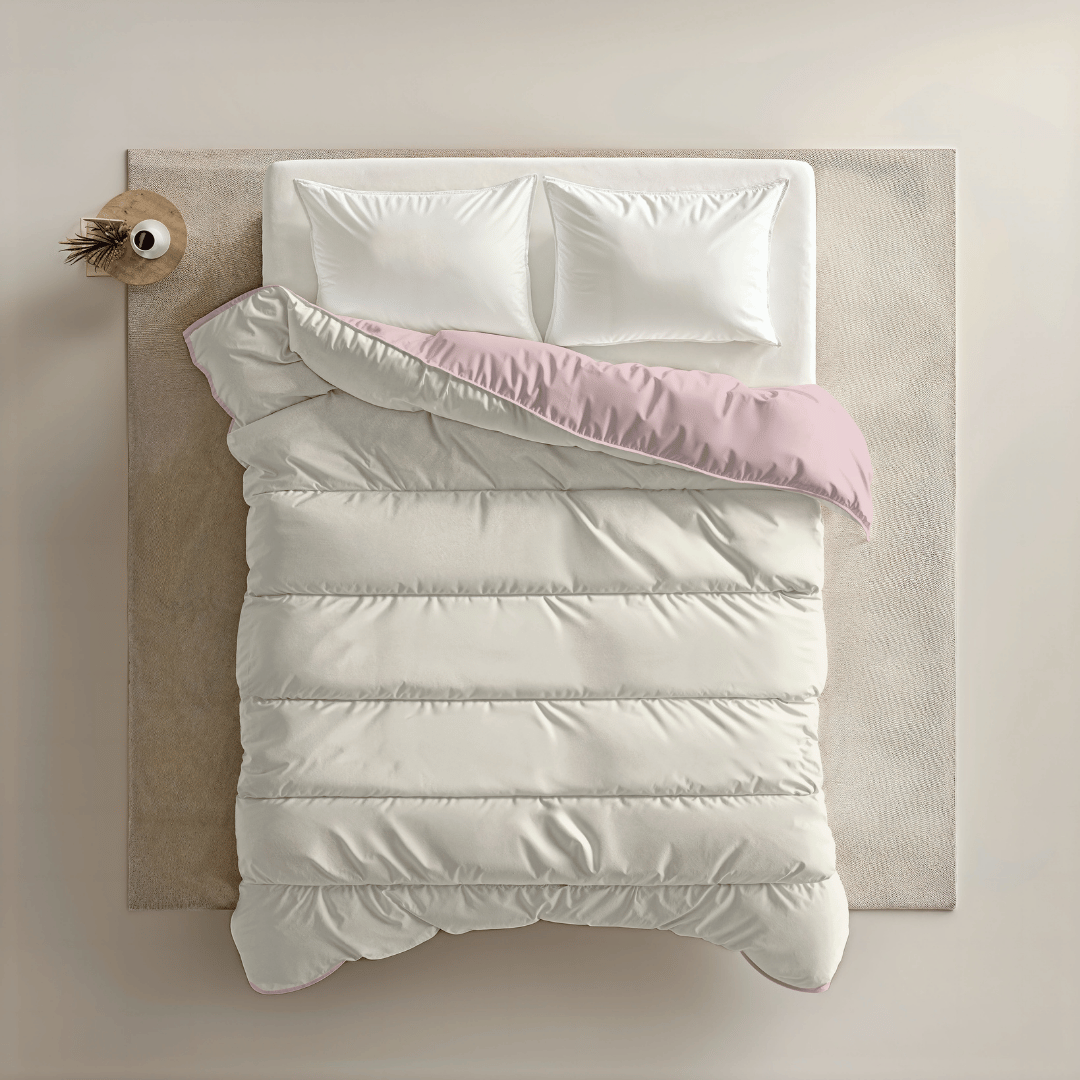 1+1 Zelesta Royalbed - Pastel Pink & Cream