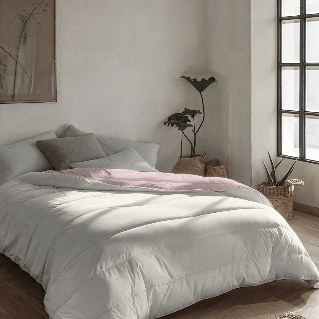 1+1 Zelesta Royalbed - Pastel Pink & Cream