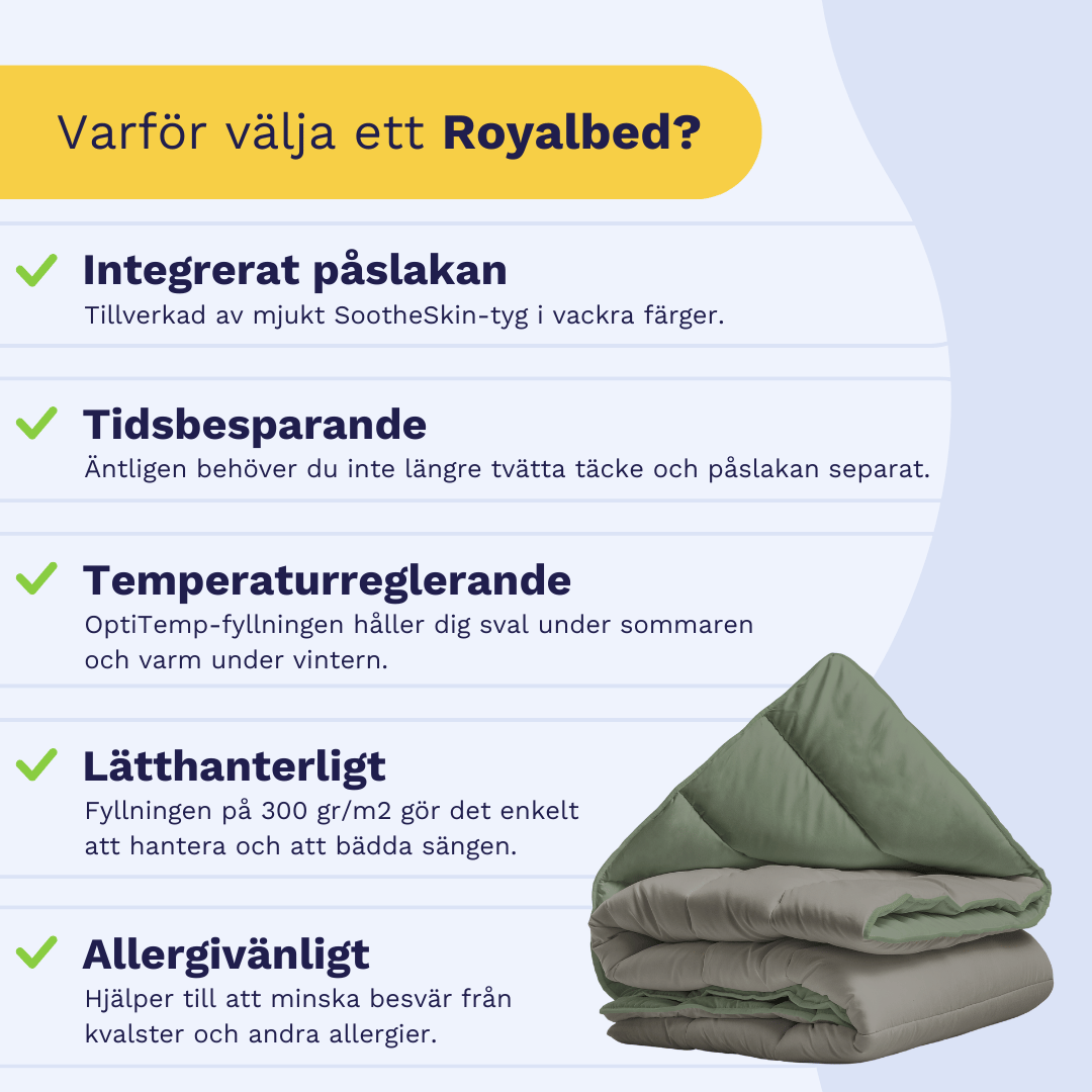 Zelesta Royalbed - Mjukgrå & Pastellgrön