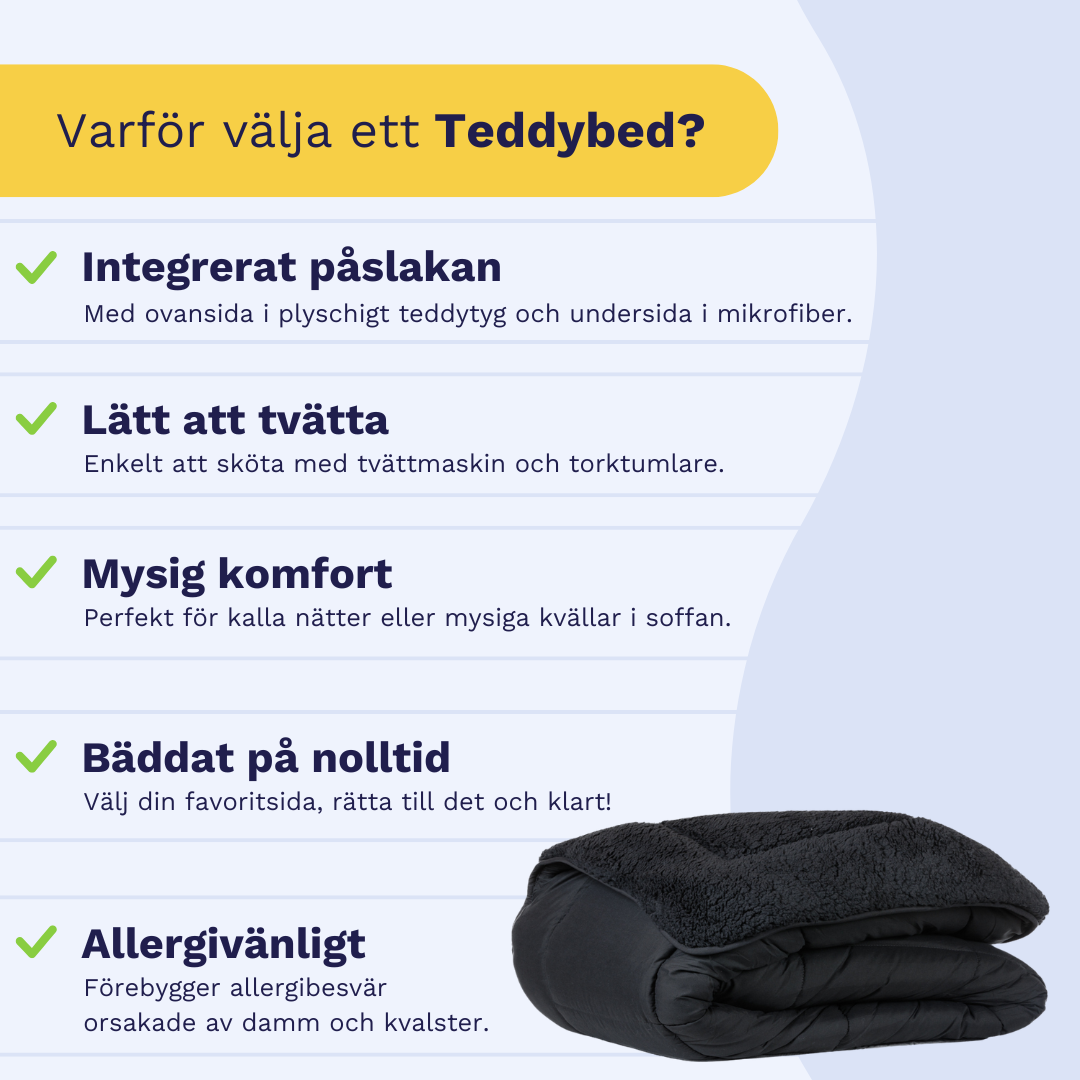 Zelesta Teddybed - Antracit