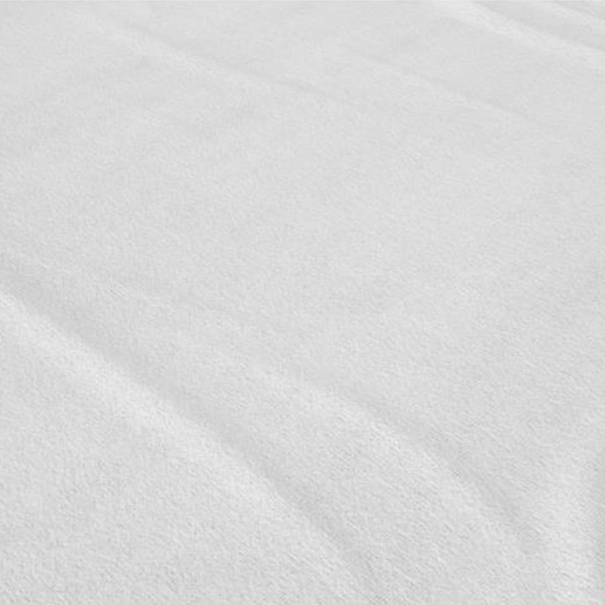 Basic Flannel dra-på-lakan Vit