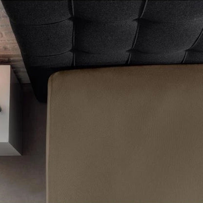 Double Jersey Dra-på-lakan Taupe