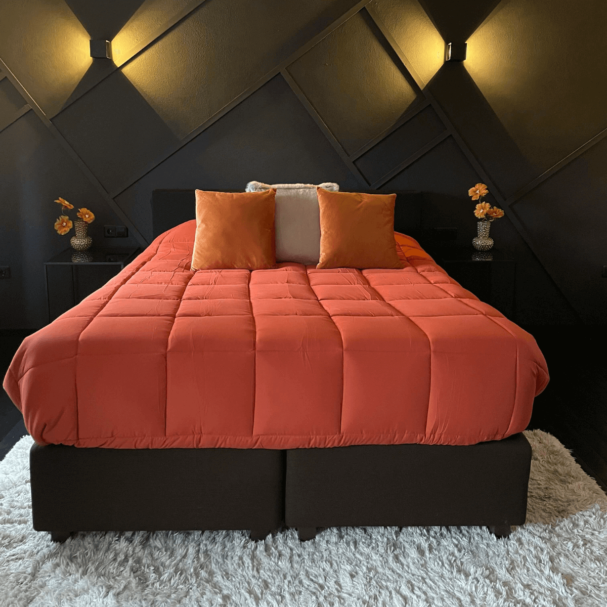 Zelesta Easybed - Ljusgrå & Ingefära